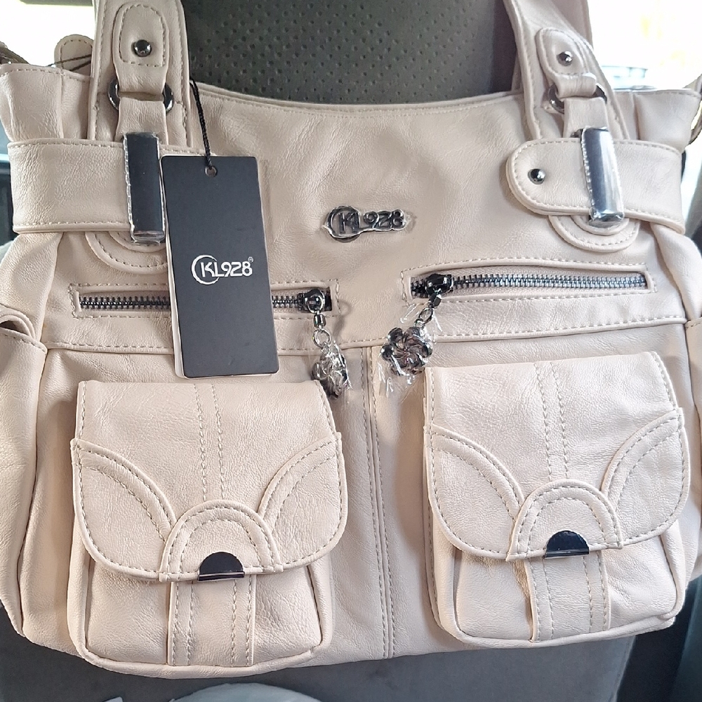 Women's Cream Shoulder Bag